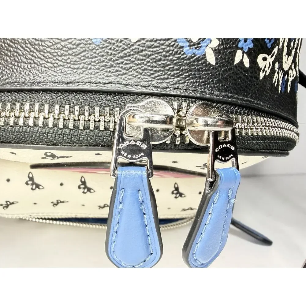 Coach Mini Charlie Backpack Lips & Butterfly Bandana Print # F59330 (NWOT)